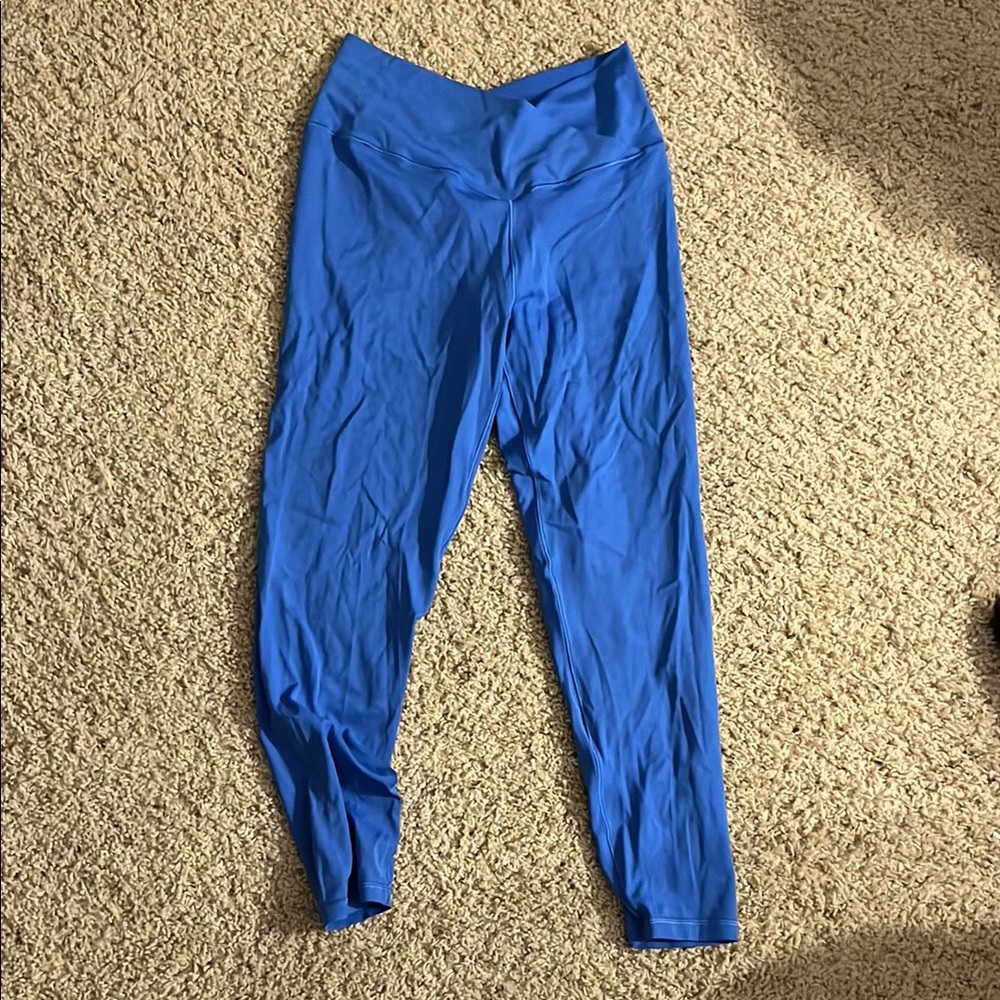 Aerie offline crossover leggings blue